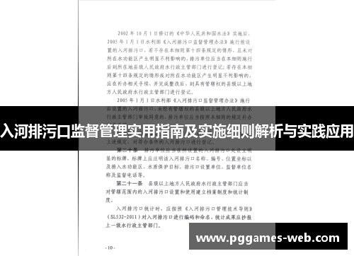 入河排污口监督管理实用指南及实施细则解析与实践应用